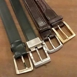 Closet Clear Out! 4 Men's Leather Belts, Sz 34